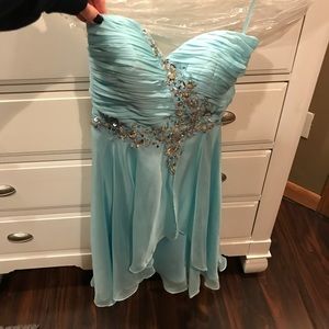 Aqua blue dress
